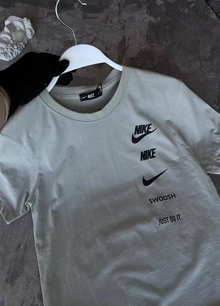 Футболка nike серая мужская