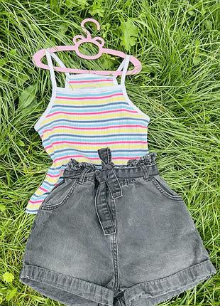 Круті джинсові шорти на дівчинку