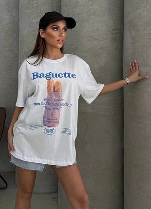 Женская стильная базовая футболка