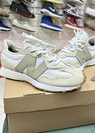 Жіночі кросівки new balance 327 спортивні для бігу оригінал білі замша