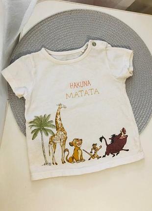 Футболка дитяча фірми disney baby, 9-12 місяців/74-80 розмір, стан дуже гарний