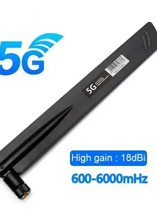 1 шт всенаправленная терминальная wifi антенна rp sma 5g с полным диапазоном 18dbi