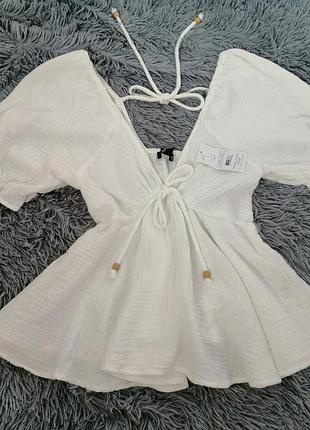 Блуза натуральний бавовна муслін має аромат секонду.