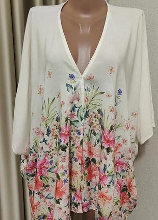 Лёгкая, вискозная накидка , балеро , антизагарайка от new look