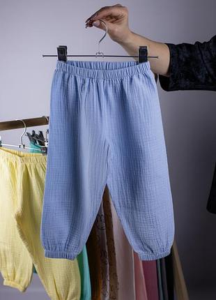 Штаны детские из муслина для мальчика shtdxm-5