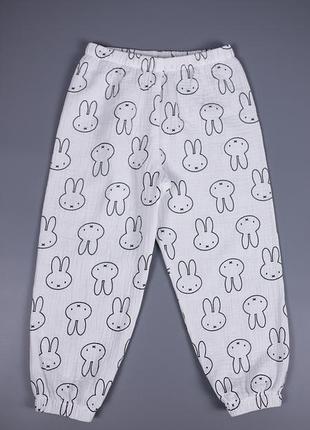 Штаны детские из муслина для мальчика для девочки shtdxm-10