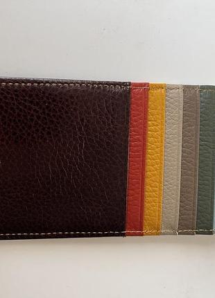 Шкіряний картхолдер збільшного розміру