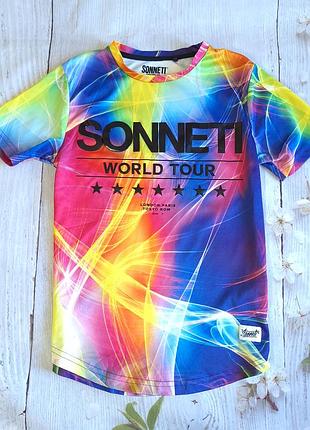 Яркая футболка sonneti указано 10-12 лет
