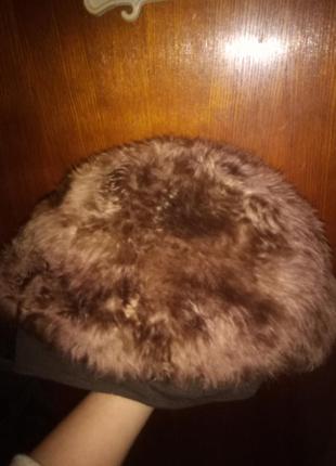 Шапка парик мутон,меховая шапка с меха1 фото