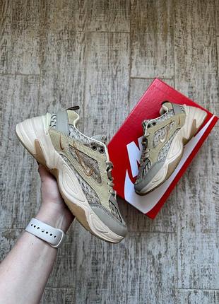 Кросівки жіночі nike m2k tekno beige & gray