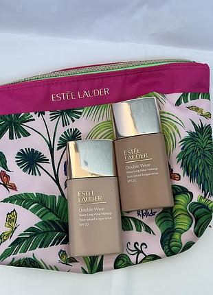 Double wear sheer long-wear makeup spf 20 легкий матуючий тональний засіб spf 20