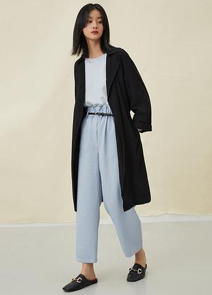 Легкий чорний тренч від h&m розмір l