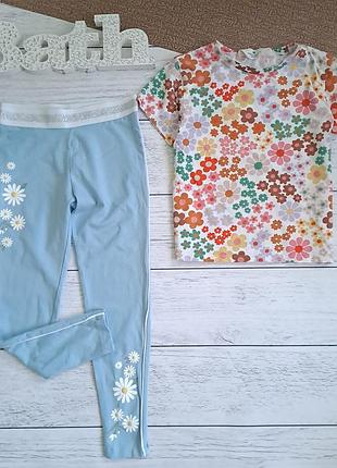 Комплект костюм в цветочный принт