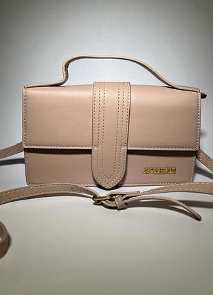 Сумка в стилі jacquemus le bambino beige жакмюс