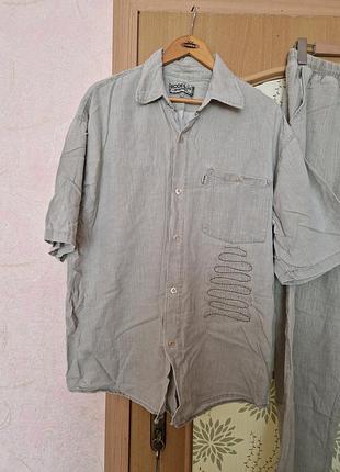 Рубашка мужская 100% лен. ххл