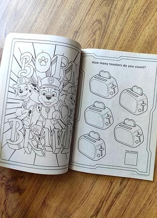 Дитяча розмальовка original paw patrol щенячий патруль usa disney activity colouring book, цікава,є