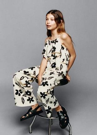 Літній костюм zara на дівчинку 6-7 років