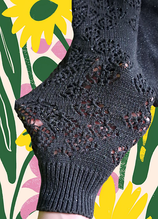 Чорна  кофта  з  камінцями 2