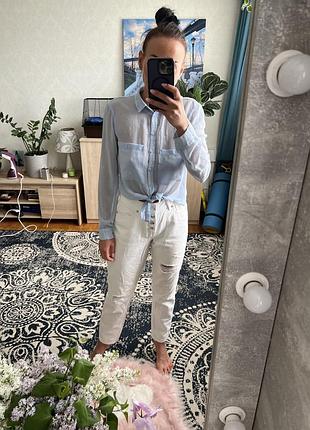 Джинси мом з розрізами jennyfer