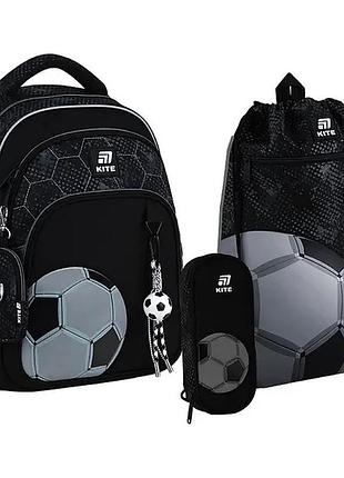 Набір kite рюкзак + пенал + сумка для взуття set_k25-763m-2 football
