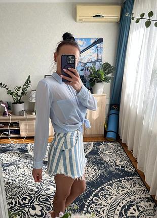 Джинсова спідниця міні bershka 4
