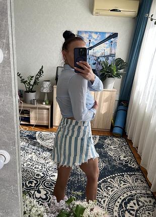 Джинсова спідниця міні bershka 3