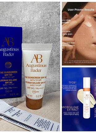 Оригінал сонцезахисний крем augustinus bader the sunscreen spf  50