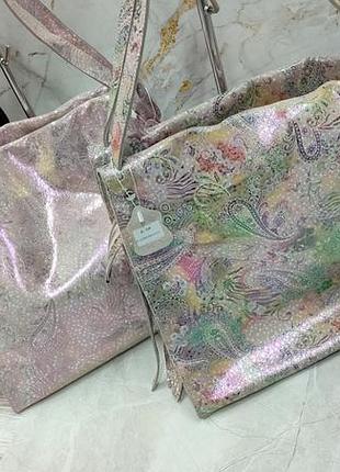 Сумка женская из лазерной натуральной кожи