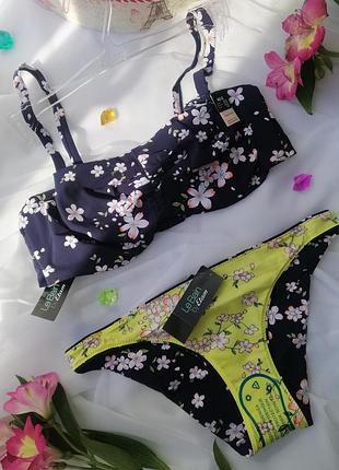 Раздельный купальник etam с двусторонними плавками 75/s - m