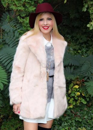 Хіт блогерів instagram тепла ніжно рожева шуба шубка хутряне пальто zara