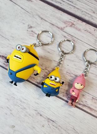 Брелок миньон. bob snail фігурка брелок minions міньон равлик боб3 фото