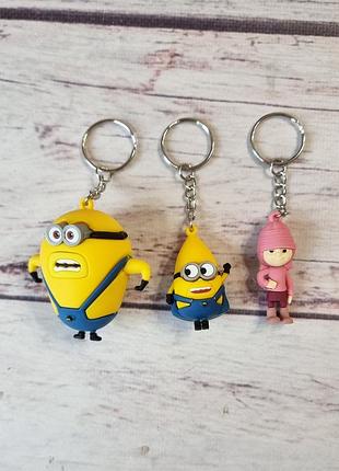 Брелок миньон. bob snail фігурка брелок minions міньон равлик боб1 фото