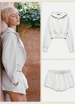 Костюм zara худи шорты