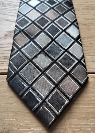Широка шовкова краватка в приглушених натуральних кольорах van heusen
