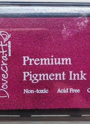 Штемпельна подушечка dovecrart, ембосинг, колір-hot pink