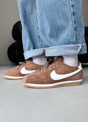 Кроссовки женские nike cortez light brown