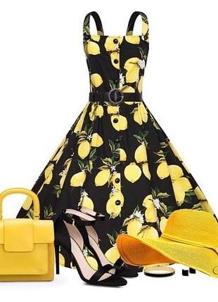 Сукня сарафан - вітамінний бум з лимонами