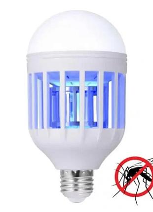 Лампочка отпугиватель от комаров zapplight and ly-577, светодиодная лампа уничтожитель насекомых