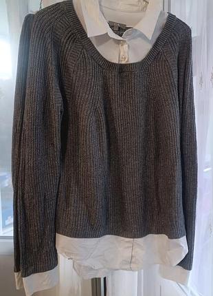 Кофта блузка в рубчик