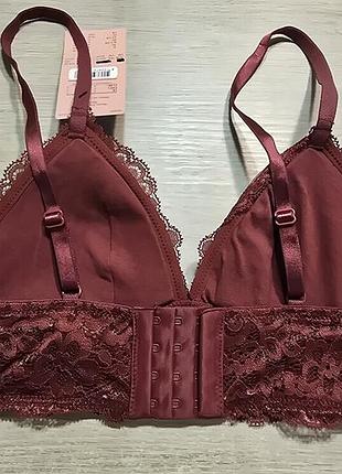 Hunkemoller! женский бюстгальтер, бралет с кружевом м размер tibetan red