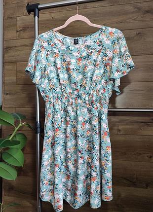 Невагома віскозна сукня в квітковий принт shein l-xl 48-50
