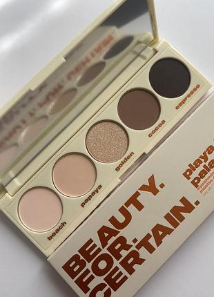 Нюдова палітра палетка тіней beauty. for. certain playa to palazzo