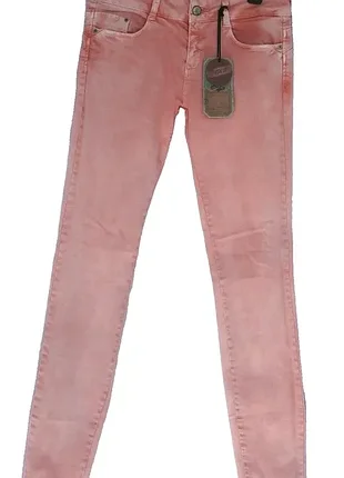 Zara premium wash push up новые брюки брюки рожевый хлопок размер 36 xs