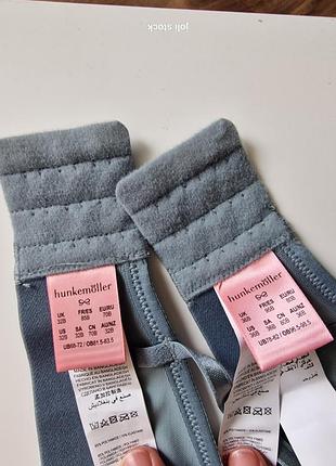 Бюст бюстгалтер бірюзовий мереживний з м'якою чашкою hunkemoller 70b 80b 70d4 фото