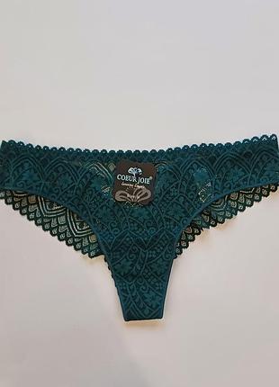 Женские трусики с  кружевом бразилиана coeur joie 2262