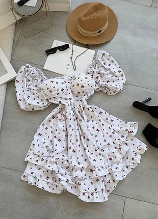Платье с цветочек