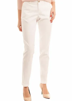 Re-hash новые итальянские жаккардовые брюки брюки хлопок белый размер 25 xxs xs made in italy