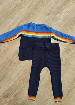 Костюм унисекс 92 см размер next вязаный