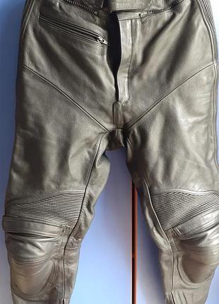 Штаны байкеские ixs(швейцария).новые.защита колен,бедер.телячья кожа.eu 50.
