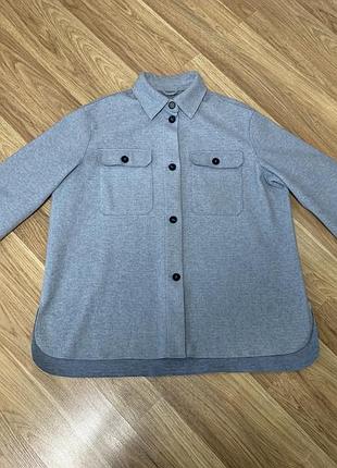 Жіноча фланелева куртка, розмір xl колір блакитний